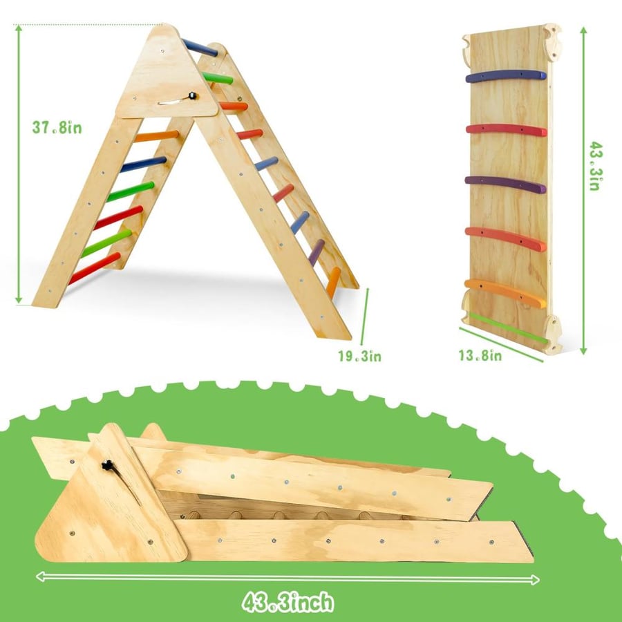 3 in 1 Wooden Climbing Game