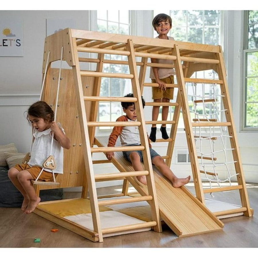 Wooden kinetic toys set for children