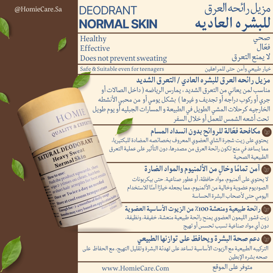 مجموعه مزيل رائحه العرق الأساسيه ( البشره العاديه + المتهيجه/الحج و العمره ) -  Deodorant Basic  Bundle