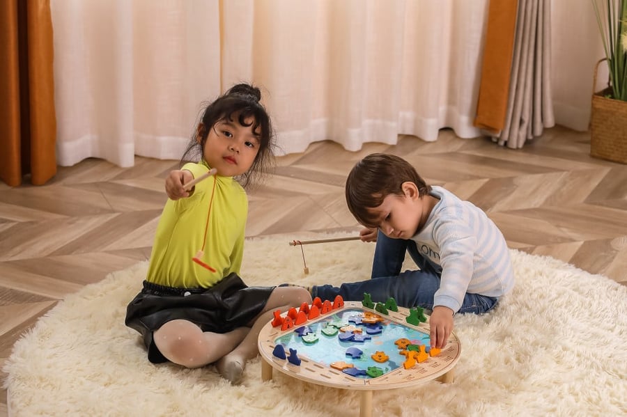 لعبة صيد السمك الرباعية