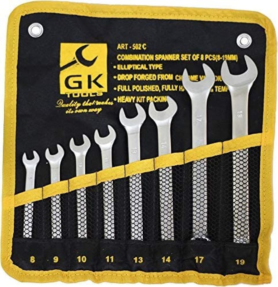 مفتاح مشترك كروم 8 قطع طقم GK