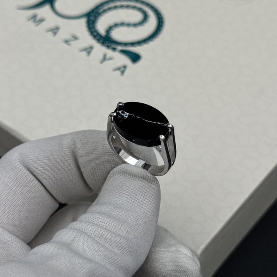 خاتم فضه شنكار - 925