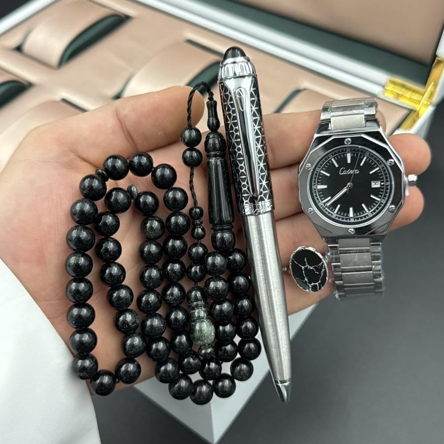بكج الشيوخ (ساعة،خاتم،قلم،سبحة)