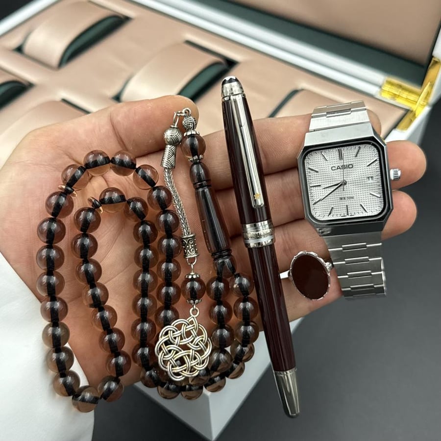 بكج الشيوخ (ساعة،خاتم،قلم،سبحة)