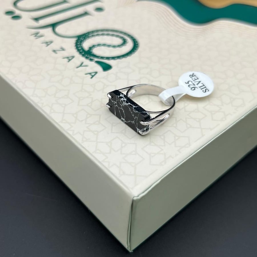 خاتم فضه شنكار - 925