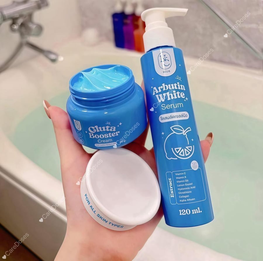 بكج التفتيح بالاربوتين والجلوتا والكوجيك ( حجم صغير | حجم كبير ) NC Rich Arbutin Gluta Kojic Whiteing Set