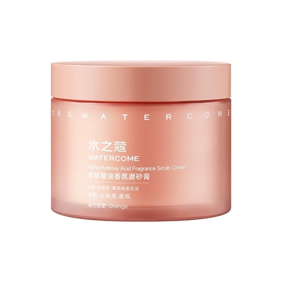 مقشر تفتيح الجسم الفاخر بزيوت النياسيناميد و احماض الفواكة Watercome Niacinamide Sea Salt & Fruit Acid Body Scrub