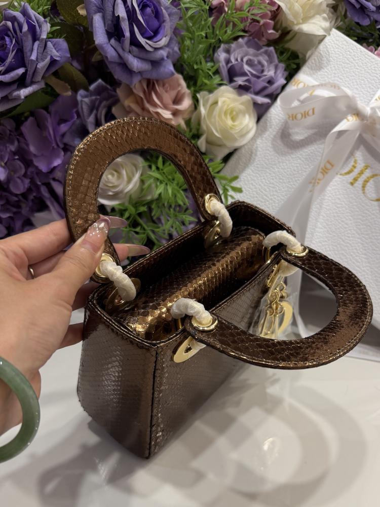 Mini Lady Dior Python