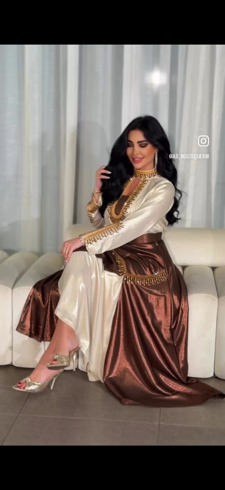 فستان شك بني