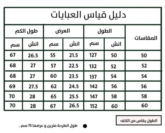 عباية كويتي سادة ساترة واسعة