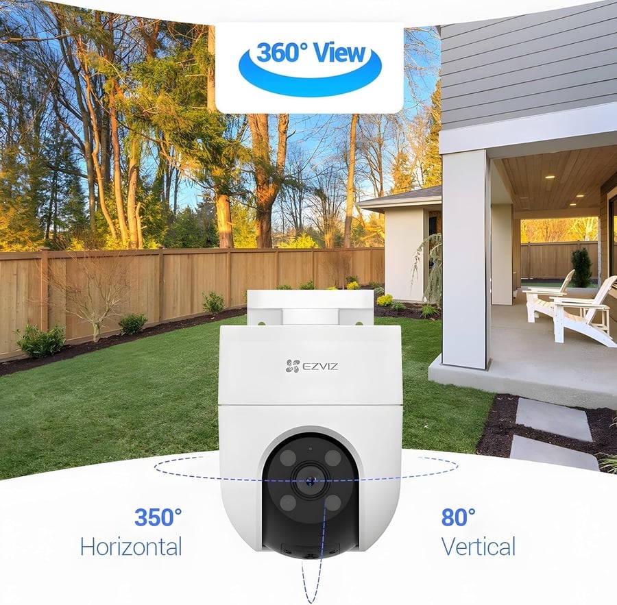 كاميرا مراقبة خارجية متحركة 4G شريحة بيانات | CS-H8c (3MP,4G) EZVIZ