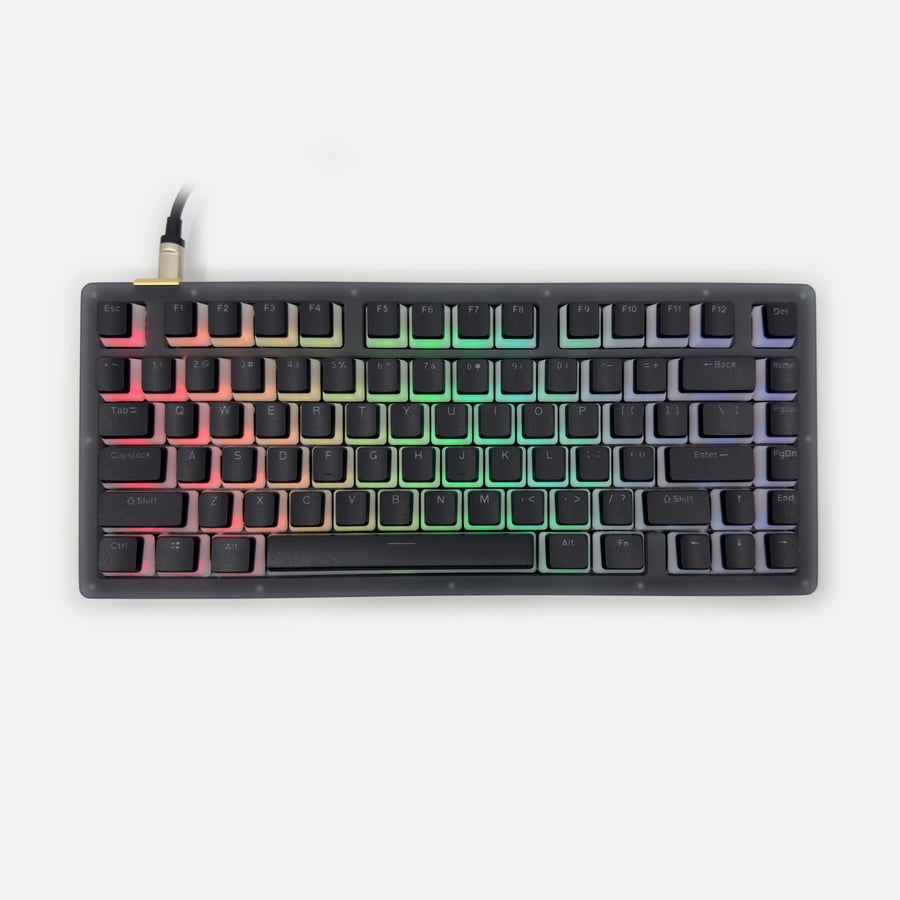 أزرار سبيس للكيبورد | SPACE CRYSTAL CLEAR PUDDING KEYCAPS - BLACK