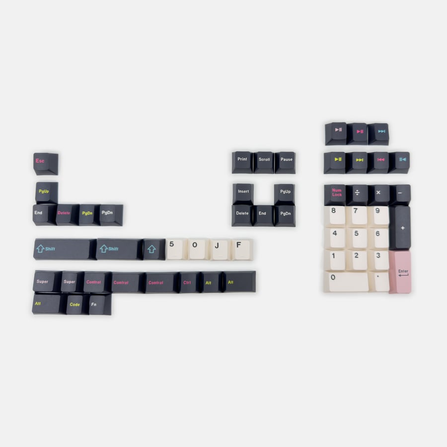 أزرار سبيس للكيبورد | SPACE DYE-SUB FUTURE FUNK KEYCAPS