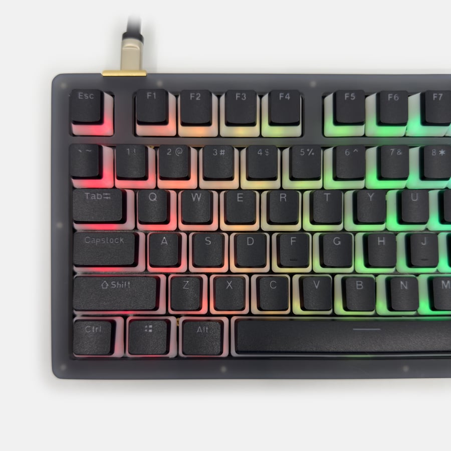 أزرار سبيس للكيبورد | SPACE CRYSTAL CLEAR PUDDING KEYCAPS - BLACK