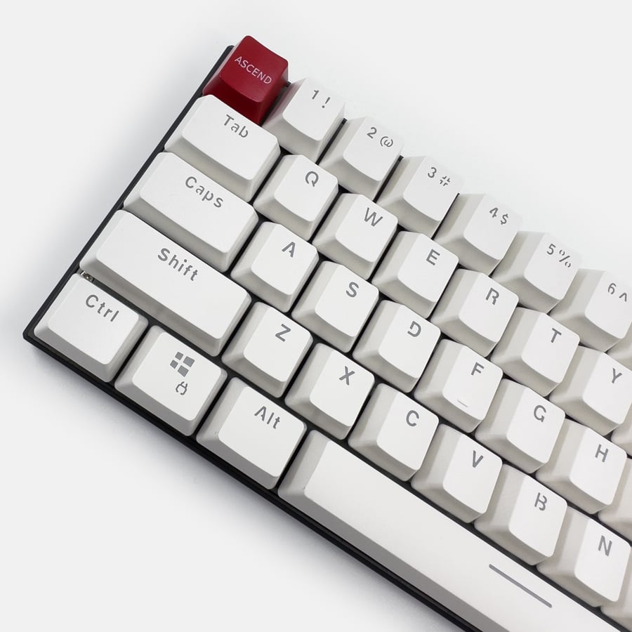 أزرار قلوريس للكيبورد | GLORIOUS KEYCAPS - WHITE