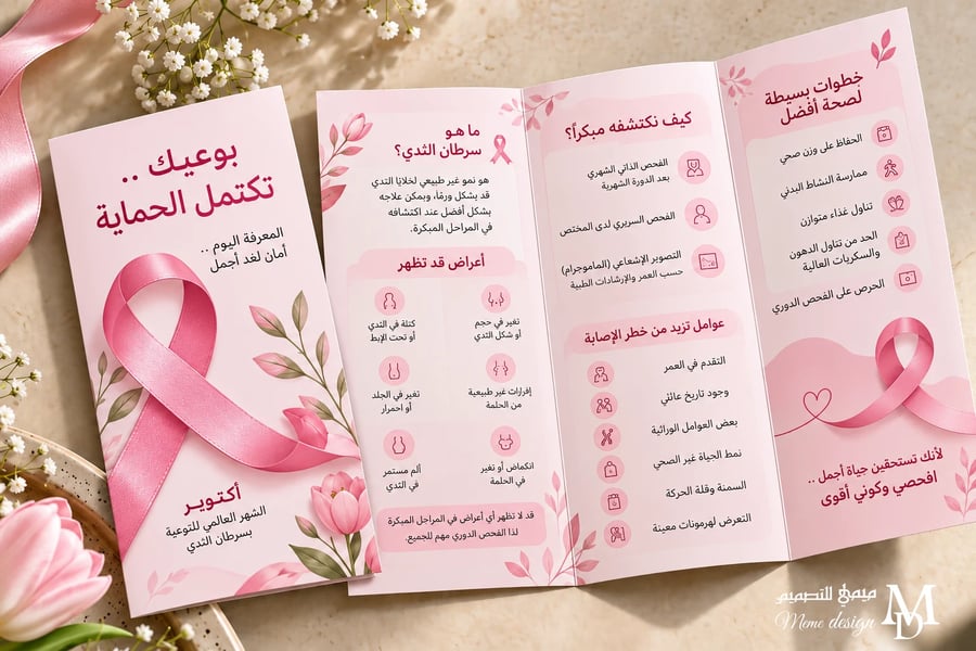 مطوية التوعيه من سرطان الثدي