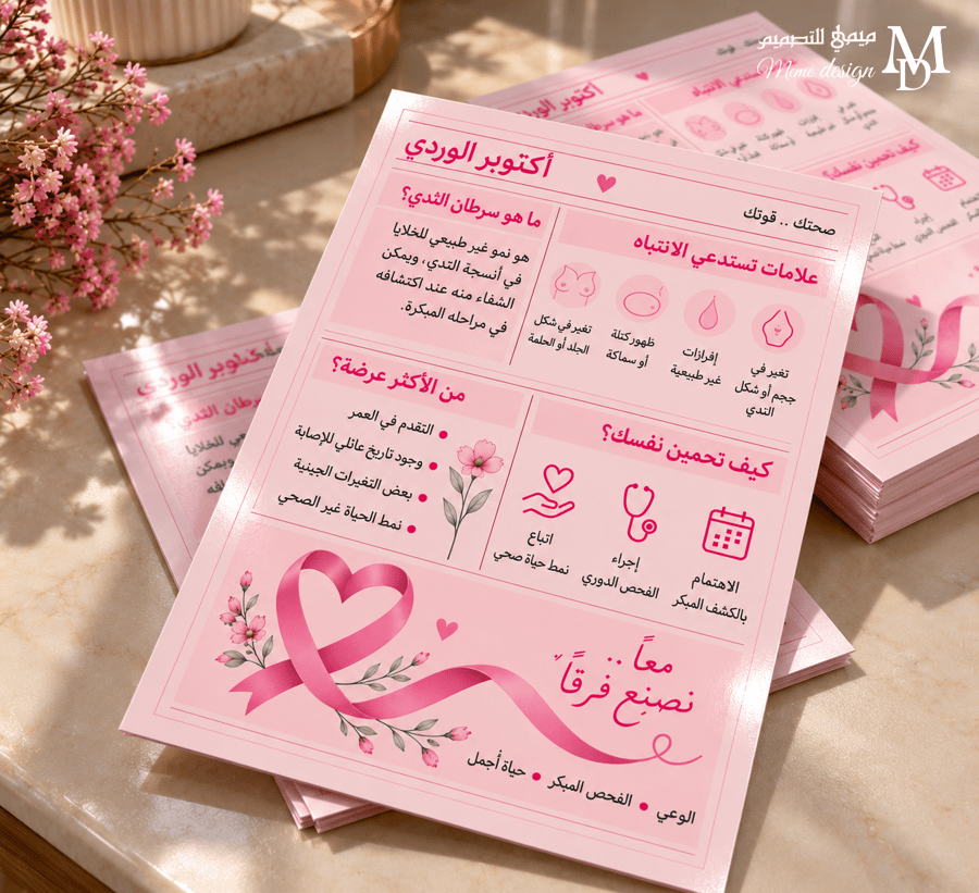 بروشور توعوي من سرطان الثدي pdf