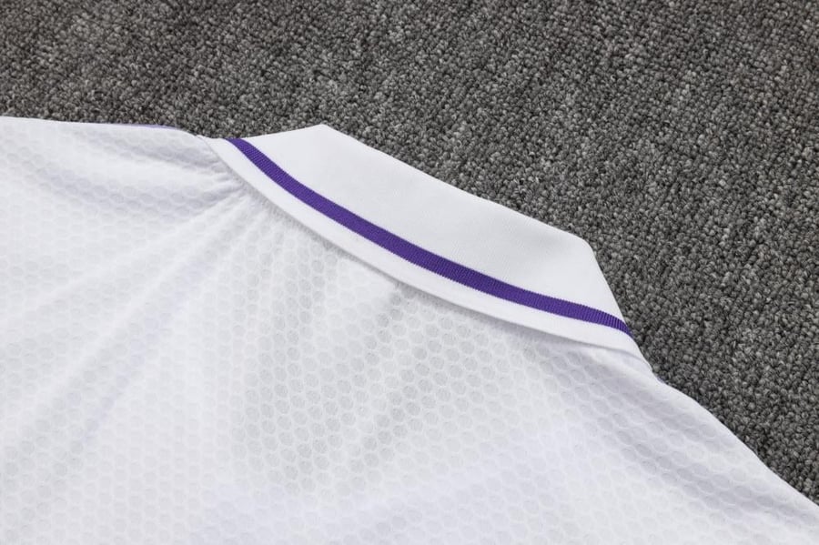 Summer training set polo Real Madrid 2025-2026 purple and white