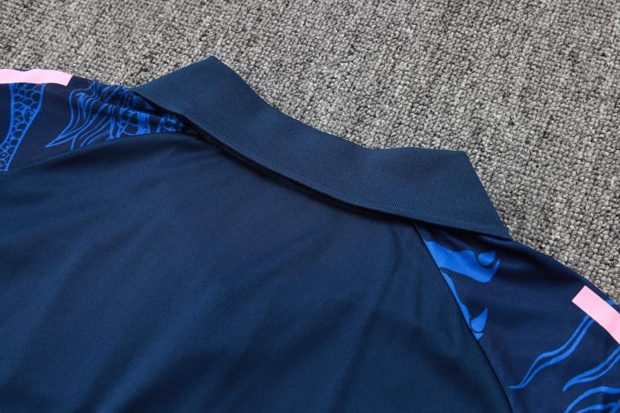 Summer training set polo Real Madrid 2024-2025 blue