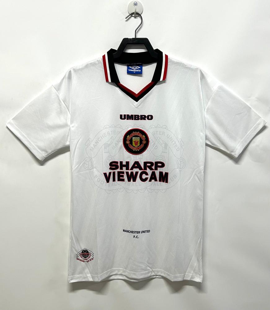 Manchester United kit for the 1996-1997 season, white