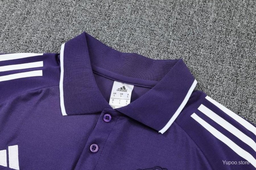 Manchester United 2025-2026 purple summer training polo set