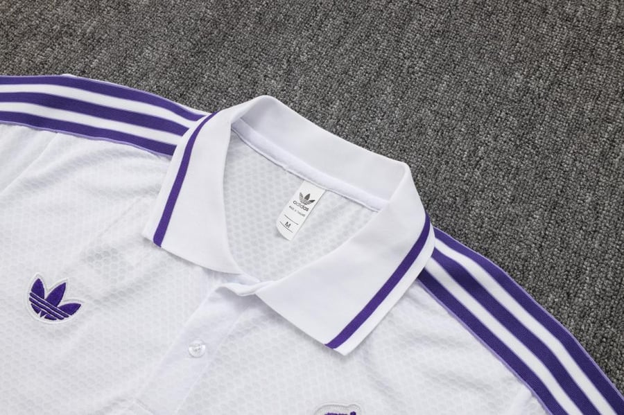 Summer training set polo Real Madrid 2025-2026 purple and white