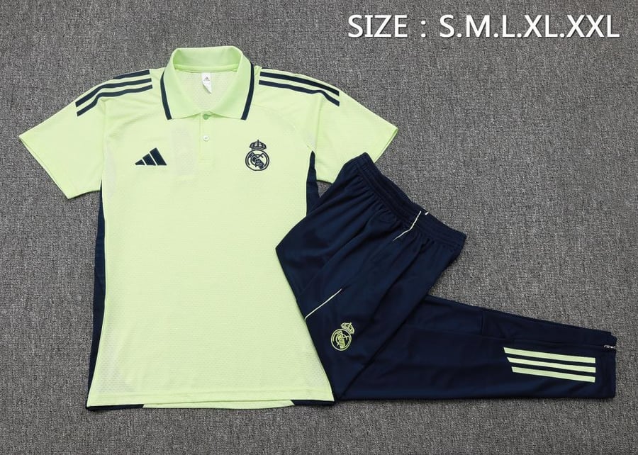 طقم تدريب صيفي بولو ريال مدريد 2025-2026 اخضر