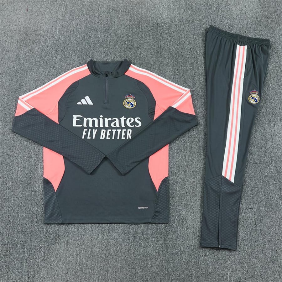 طقم تدريب شتوي ريال مدريد 2026-2027 رمادي