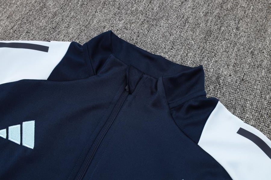 Real Madrid 2024-2025 winter training set navy blue full zipper