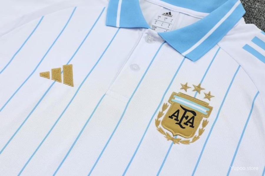 Argentina national team summer training polo set 2025-2026 white