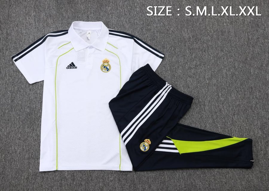 طقم تدريب صيفي بولو ريال مدريد 2025-2026 ابيض