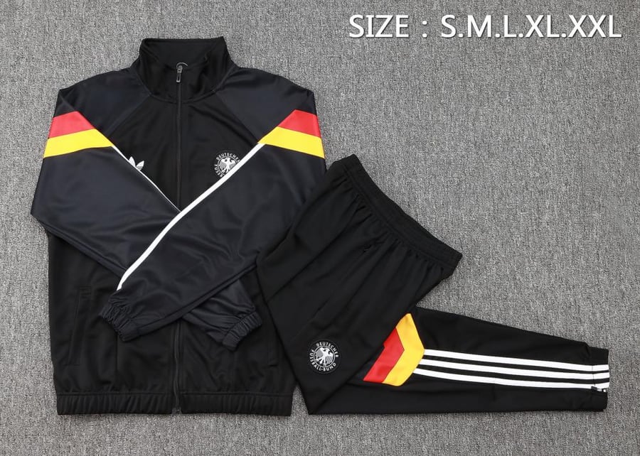 Germany national team winter training set 2024-2025 black full zipper