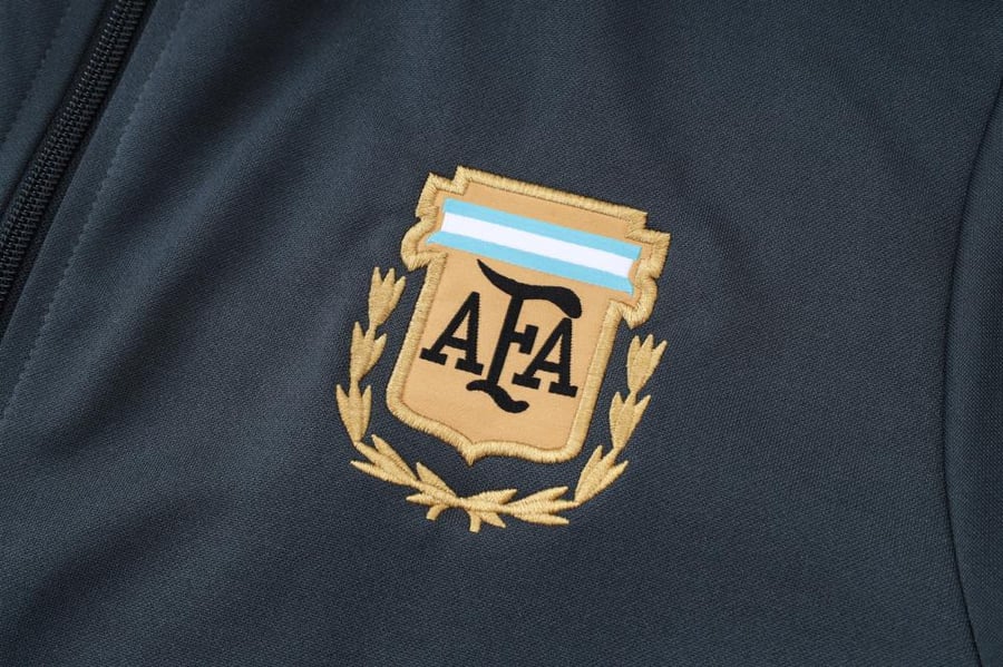 Winter training set Argentina national team 2025-2026 navy full zipper