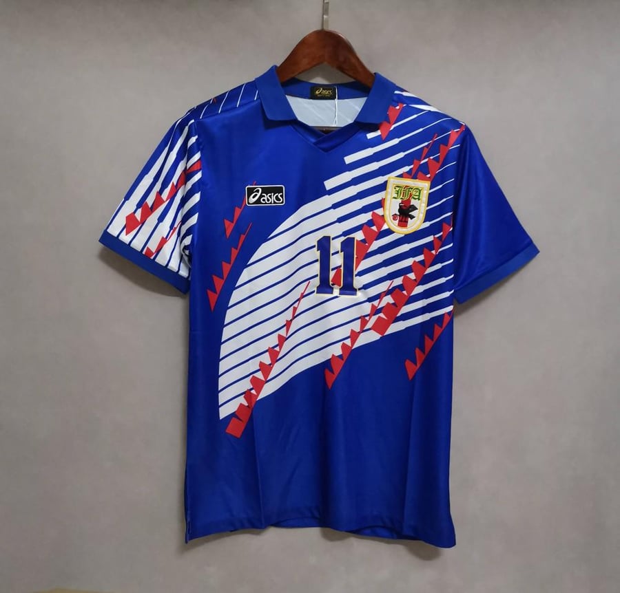 طقم منتخب اليابان موسم 1994 ازرق