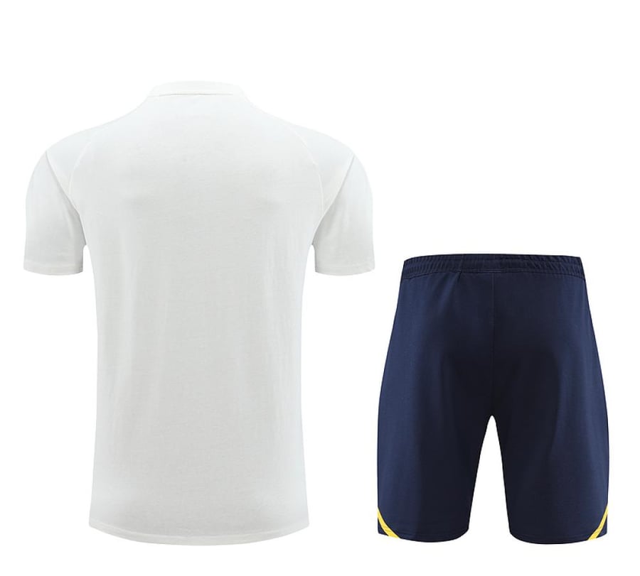 Real Madrid 2024-2025 summer training set, white cotton
