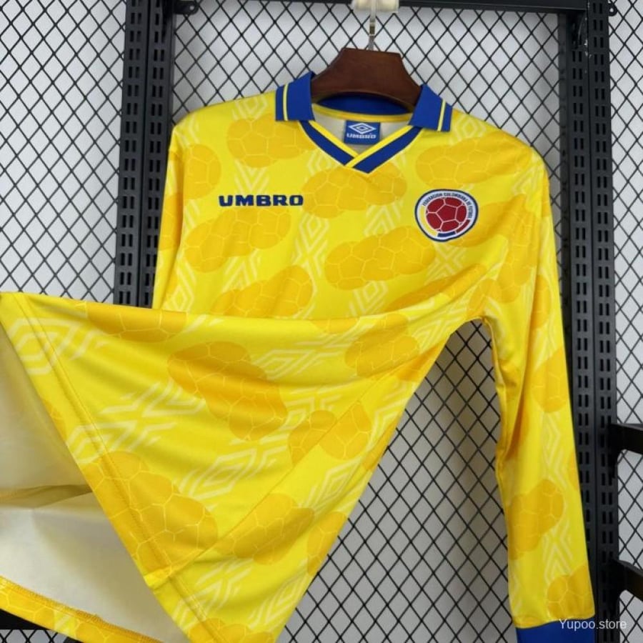 Colombia team 1994 season yellow long sleeve
