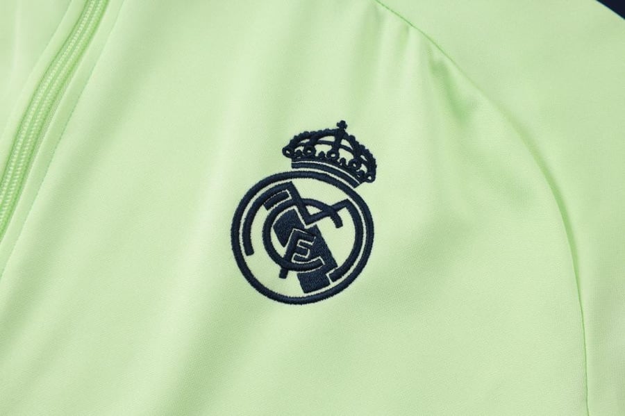 Winter training set Real Madrid 2025-2026 green full zipper