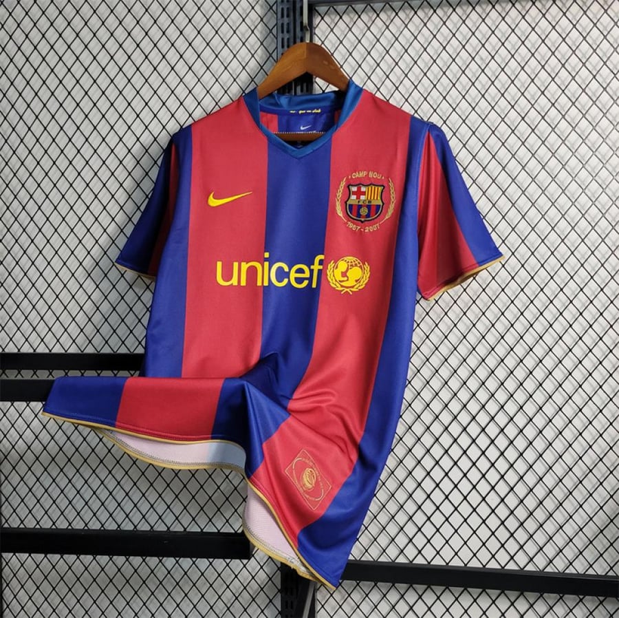 Barcelona team 2007-2008 season red