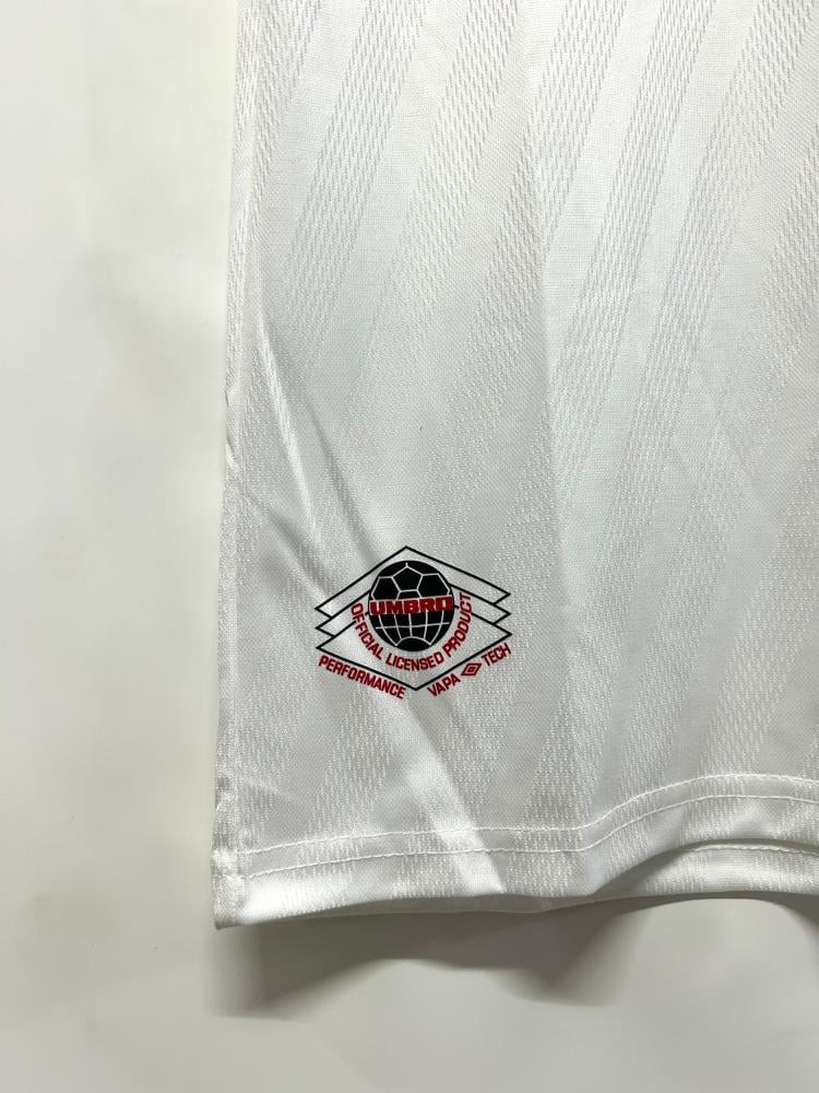 Manchester United kit for the 1996-1997 season, white