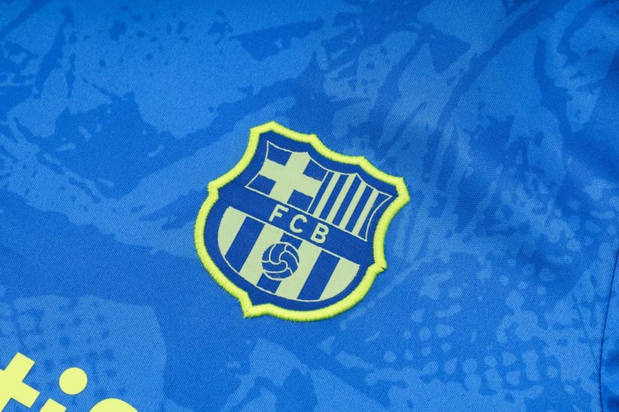 طقم تدريب صيفي برشلونة 2024-2025 ازرق