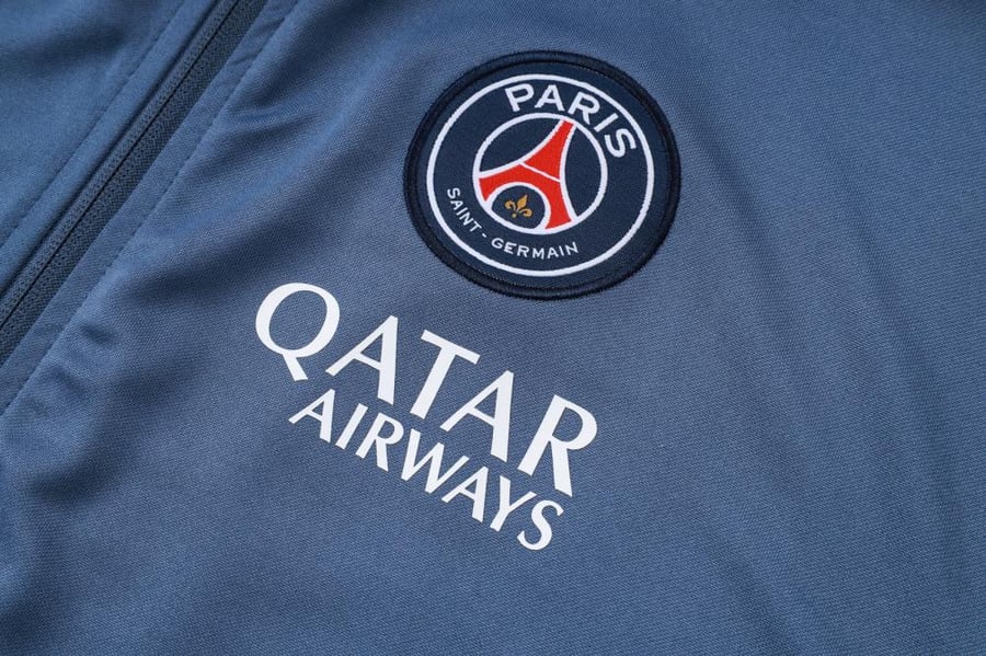 Winter training set Paris Saint-Germain 2025-2026 gray full zipper