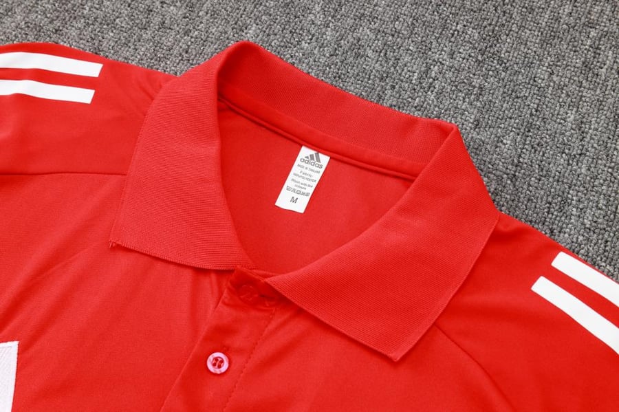 Manchester United 2024-2025 summer training polo set red