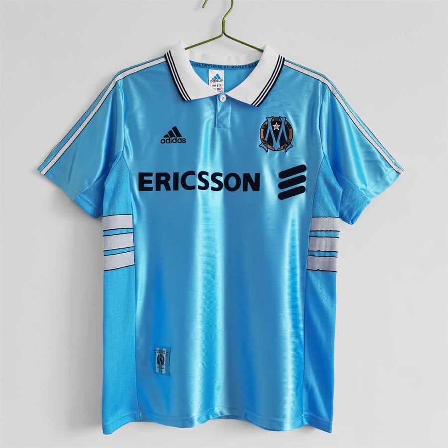 Olympique Marseille team 1998-1999 sky blue