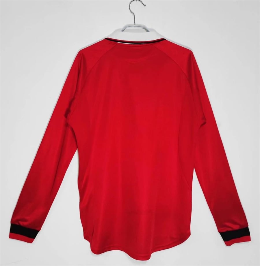 Manchester United team, 1998-2000 season, red, long sleeve
