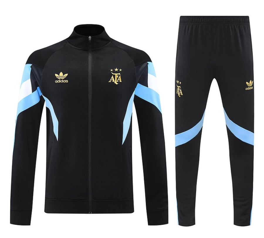 Argentina national team winter training set 2024-2025 navy full zipper