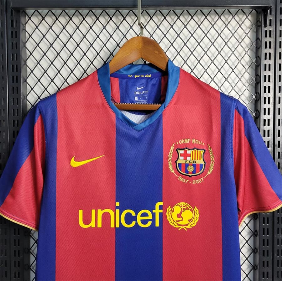 Barcelona team 2007-2008 season red
