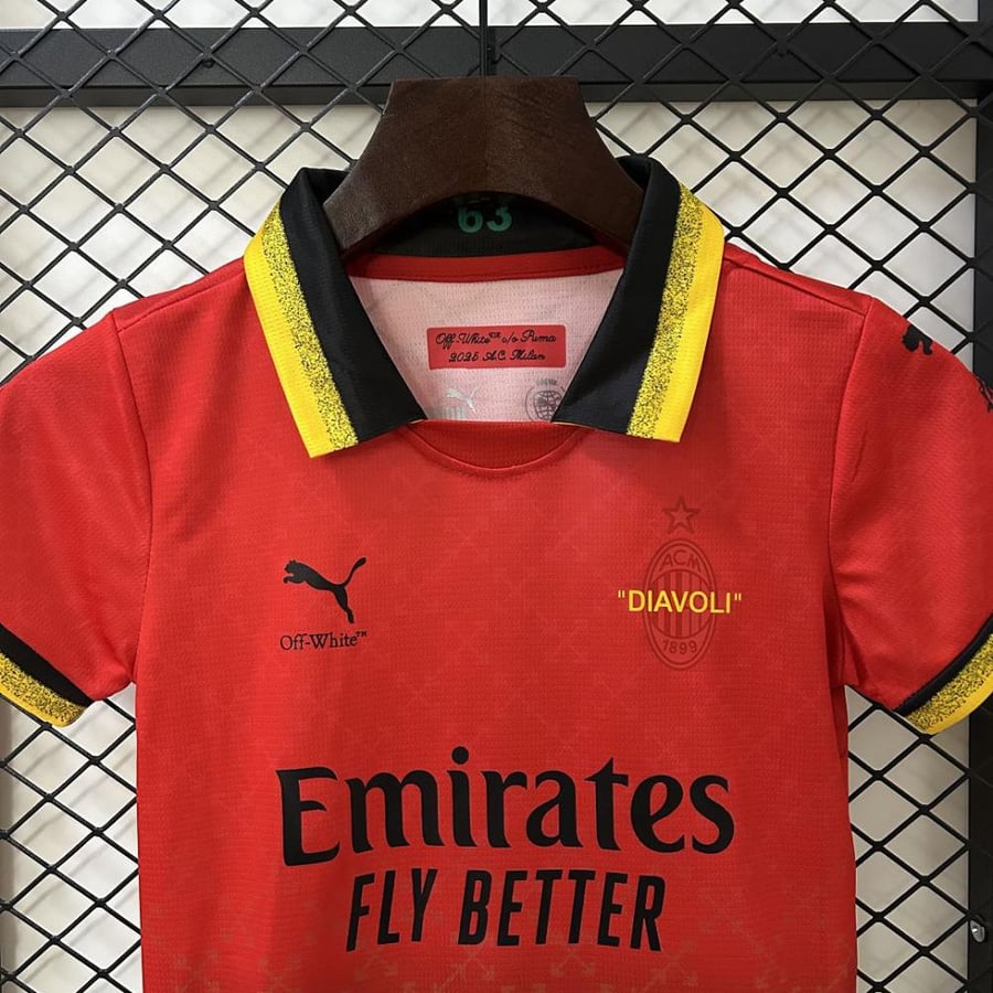 طقم ميلان off-white replica 2024-2025 اطفال