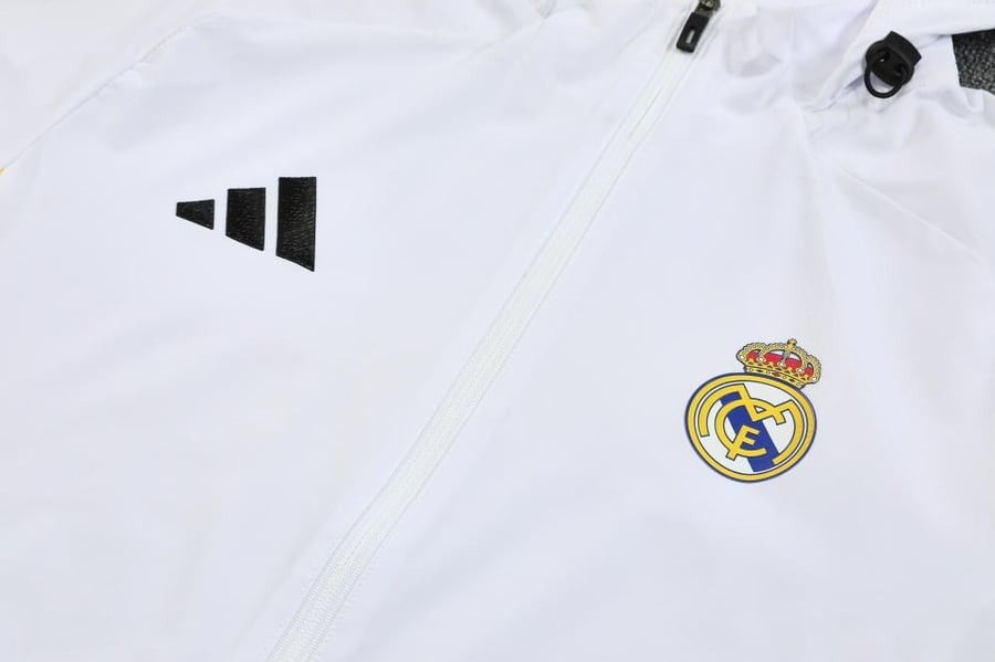 Winter training set Real Madrid 2025-2026 jacket hat white