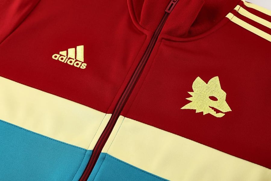 Winter training set Roma 2024-2025 red full zipper