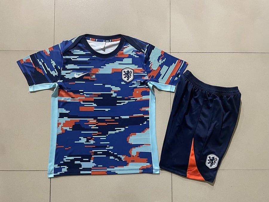 Dutch national team summer training kit 2024-2025 blue